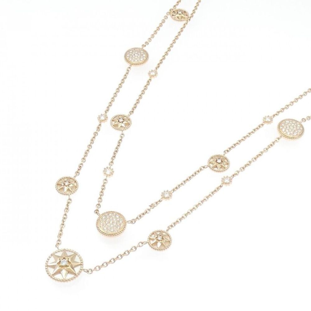 Christian Dior Rose des Vents Au750 Necklace - Picture 2 of 6